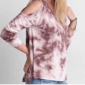 AE Soft and Sexy Cold Shoulder Top